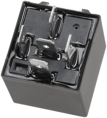 Pièces agricoles - Eclairage - Mini relais 12V, double contact à fermeture, 2x20A, avec support