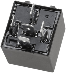 Pièces agricoles - Eclairage - Mini relais 12V, double contact à fermeture, 2x20A, avec support