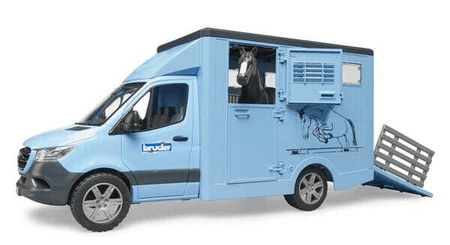 Loisirs - Jouets - MB Sprinter transporteur d'animaux avec 1 cheval