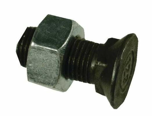 Pièces agricoles - Machines - Boulon de charrue carré M12x30 + ecrou + ecrou