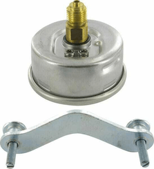 Pièces agricoles - Hydraulique - Manomètre Ø 63 mm 400bar/6000psi Inox- raccord arrière