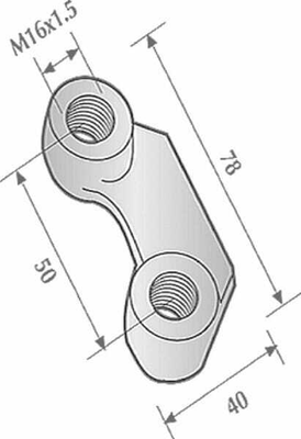 Pièces agricoles - Travail du sol - Écrou de renfort M16