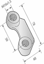 Pièces agricoles - Travail du sol - Écrou de renfort M16