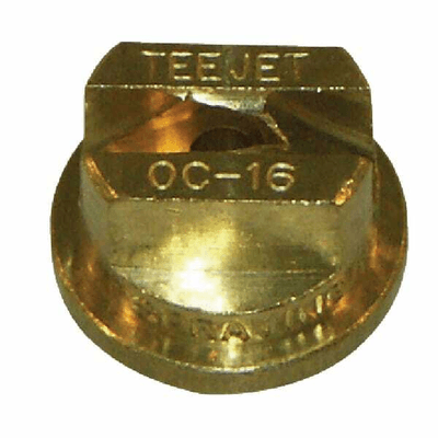 Pièces agricoles - Pièce Pulvérisateur - Buse de bordure à jet plat OC 80° 16 dorée laiton TeeJet