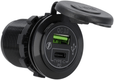 Prise USB-C + USB-A 12/24V encastrable