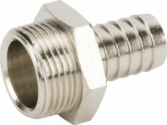 Pièces agricoles - Pièce pneumatique - Embout de tuyau 16 mm x 3/4"