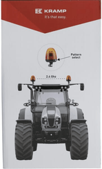 Pièces agricoles - Eclairage - Jeu de 2 gyrophares LED synchronisables TWIN, 12-24V, flexibles