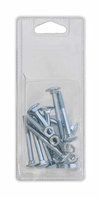 Pièces agricoles - Fasteners - Écrou et boulon M6 x 50 mm, 4,6 (10)