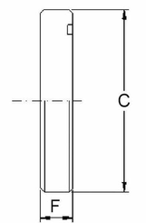 Pièces agricoles - Hydraulique - Bride borgne SAE 6000 1/2"