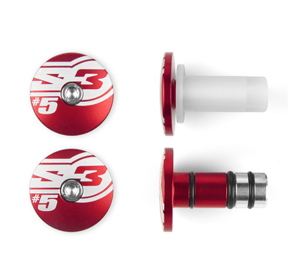 Pièces Quad & Motos - Equipement véhicule - Embouts de guidons S3 End 5 Ø12mm rouge