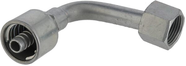 Pièces agricoles - Hydraulique - Racc. à sertir DN10-13/16 ORFS 90°