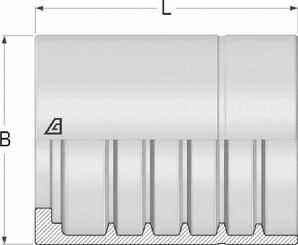 Pièces agricoles - Hydraulique - Douille NS6 DN32