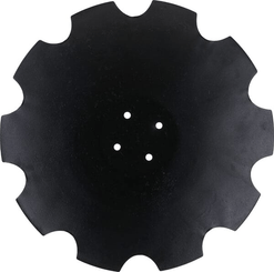 Pièces agricoles - Travail du sol - Disque de herse cranté 610x5 mm, 4 trous