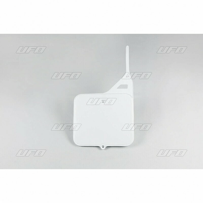 Pièces Quad & Motos - Plastiques - Plaque numéro frontale UFO blanc Suzuki RM125/250