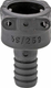 Raccord cannelé 13 mm