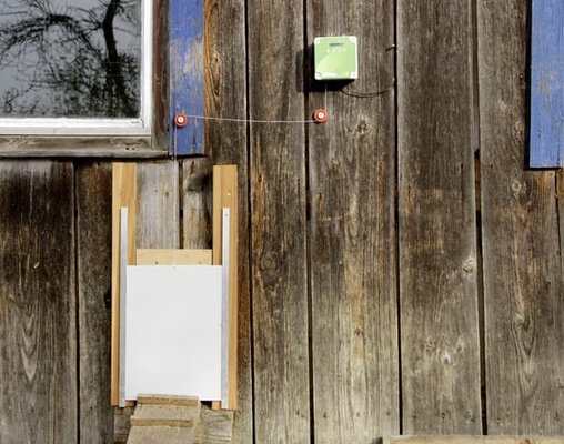 Pièces agricoles - Cloture,Jardin & Sylviculture - Auto Porte pour volaille w. Porte coulissante 300x400 mm