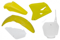 Kit plastique RACETECH couleur origine jaune/blanc Suzuki RM85