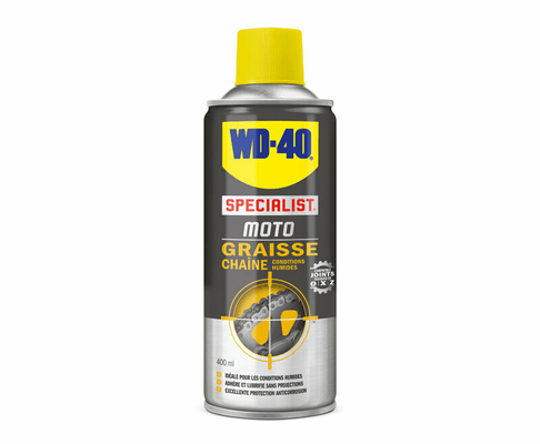 Pièces Quad & Motos - Outillage - Graisse de chaîne WD-40 Specialist® Moto conditions humides - Spray 400 ml