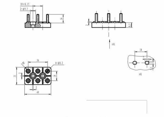 Pièces agricoles - Electricité - Barrette de connexion