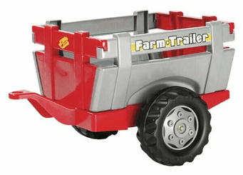Loisirs - Jouets - Remorque, rouge/argent, à partir de 2,5 ans, rollyFarm de Rolly Toys
