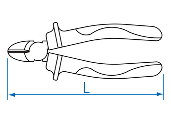 Outils - Outils divers - Pince coupante diagonale 165mm isolée VDE EN60900