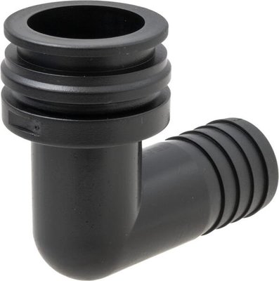 Pièces agricoles - Pièce Pulvérisateur - Raccord à fourche, femelle 90° AF4, embout de tuyau 25 mm