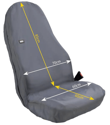 Pièces agricoles - Pièce divers - Housse de siège, avant, universelle, noire, compatible avec l'accoudoir