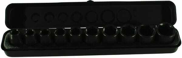 Outils - Outils divers - Coffret 10 douilles choc 1/2"