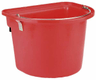 Seau mangeoire plastique rouge