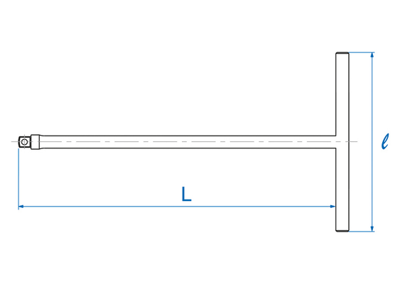 Outils - Outils divers - Clé en T carré conducteur 3/8" 268mm-250mm