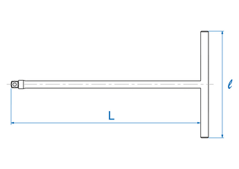 Outils - Outils divers - Clé en T carré conducteur 3/8" 268mm-250mm
