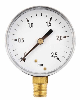 Pièces agricoles - Hydraulique - Manomètre Ø63 0-2,5bar ¼" inf.