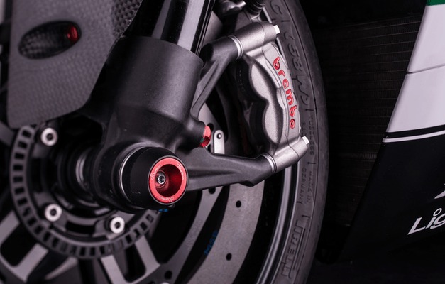 Pièces Quad & Motos - Equipement véhicule - Protection de fourche et bras oscillant (axe de roue) LIGHTECH rouge