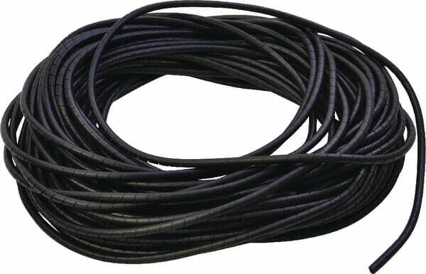 Pièces agricoles - Electricité - Bande spiralée 6mm noir