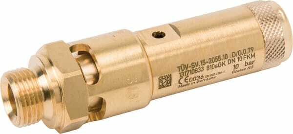 Pièces agricoles - Pièce pneumatique - Soupape sécurité 3/8"CE 10 bar