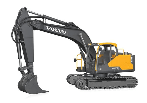 Loisirs - Jouets - DiggerVolvo EC160E Metal 1:16 avec grappin à obus et marteau de démolition