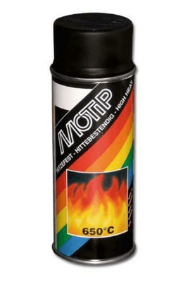 Pièces Quad & Motos - Outillage - Peinture haute température MOTIP Noir - spray 400 ml