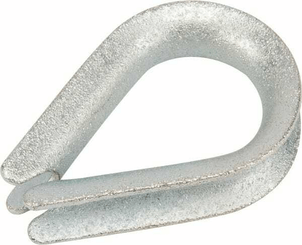 Pièces agricoles - Fasteners - Cosse-coeur zingué 8 mm
