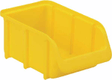 Boîte de rangement 100x165x75mm, capacité 0,73l, polypropylène jaune, Linbin no.2 de Hünersdorff