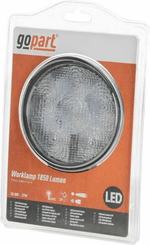Pièces agricoles - Eclairage - Phare de travail LED rond 27W 1850lm 10/30V faisceau large 6 LED gopart