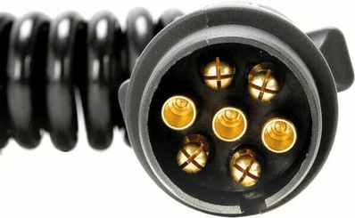 Pièces agricoles - Electricité - Rallonge spirale 7 plots (5 fils) 5 m Male/Femelle