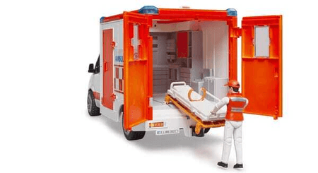 Loisirs - Jouets - Ambulance MB Sprinter avec chauffeur et module son et lumière