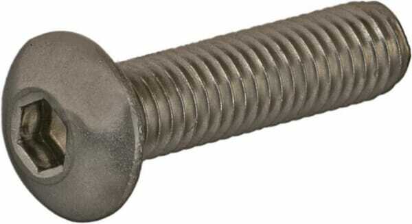 Pièces agricoles - Fasteners - Vis tête bombée 6 pans creux M5x20 inox A2