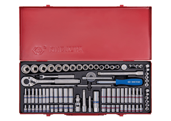 Outils - Outils divers - Coffret de douilles 1/4 et 3/8 12 pans 91 pièces