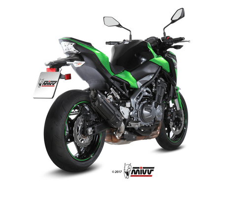 Pièces Quad & Motos - Pièces communes - Silencieux MIVV Suono inox noir/casquette carbone Kawasaki Z900