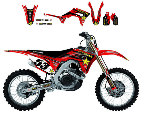 Pièces Quad & Motos - Equipement véhicule - Kit déco BLACKBIRD Rockstar Energy Honda CR125/250R
