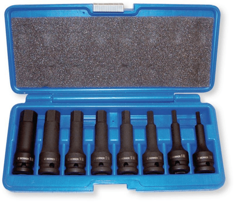 Outils - Outils divers - COFFRET IMPACT ½ HEX 8 PCES