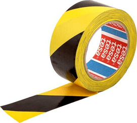Chimie - Chimie divers - Ruban de signalisation de danger, marquage au sol, noir/jaune, 33m x 50mm Tesa®