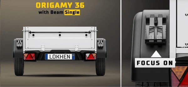 Pièces agricoles - Pièce divers - Support de cale de roue Beam®, simple, pour Origamy® 36