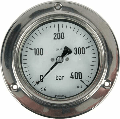 Pièces agricoles - Hydraulique - Manomètre 7216 100mmØ 0-400 pan.